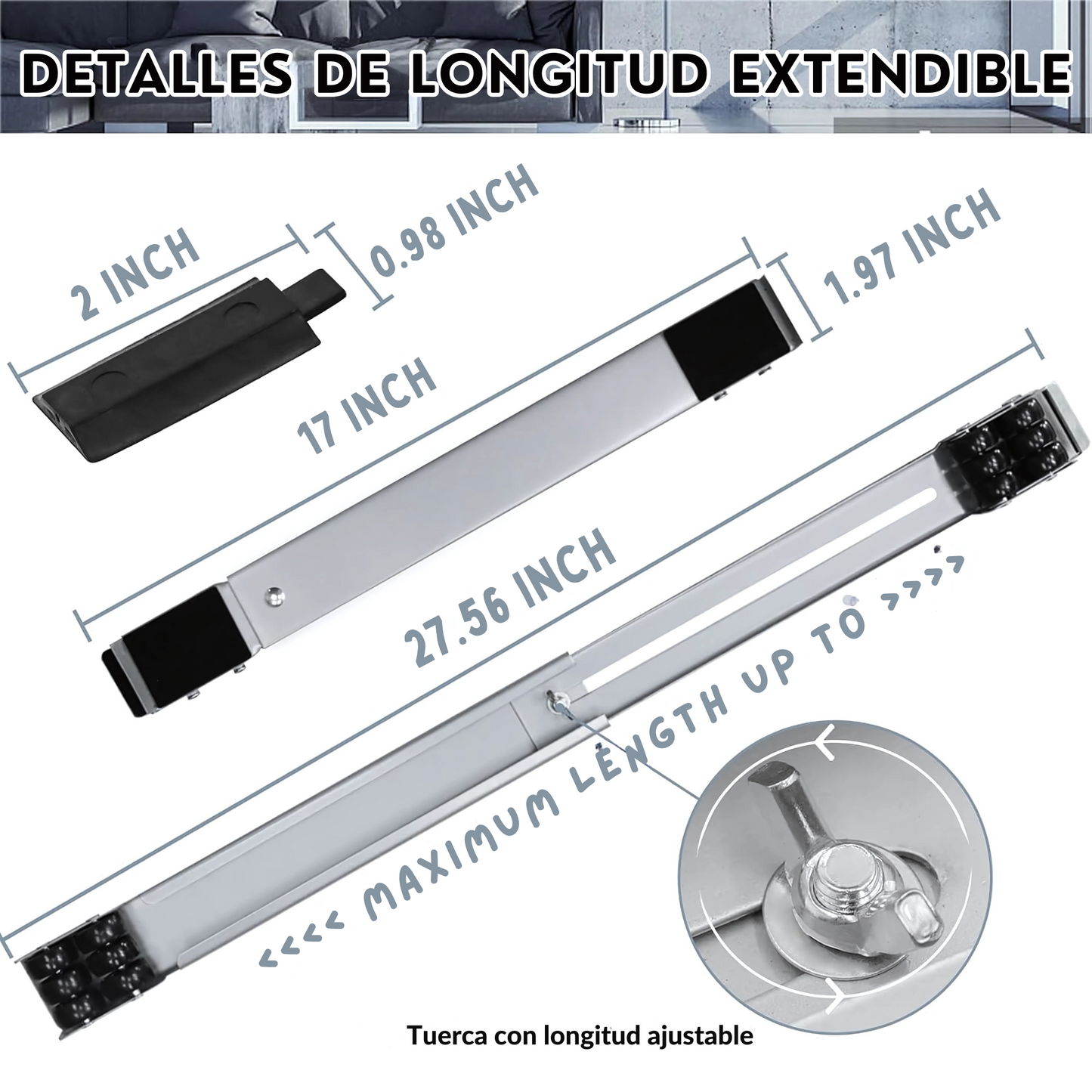 BASE DE ELECTRODOMESTICO AJUSTABLE