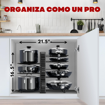 ESTANTE ORGANIZADOR DE OLLAS Y TAPAS